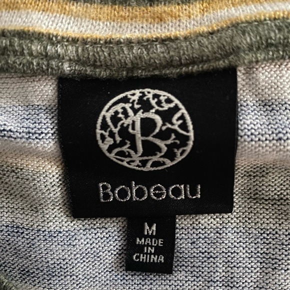 Bobeau Long Sleeve Striped Top Size M - Picture 4 of 7